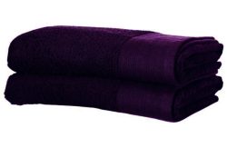 ColourMatch Pair of Extra Large Bath Towels - Purple Fizz